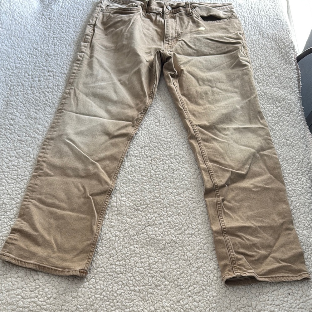 Goodfellow & Co Beige Slim Straight Trousers